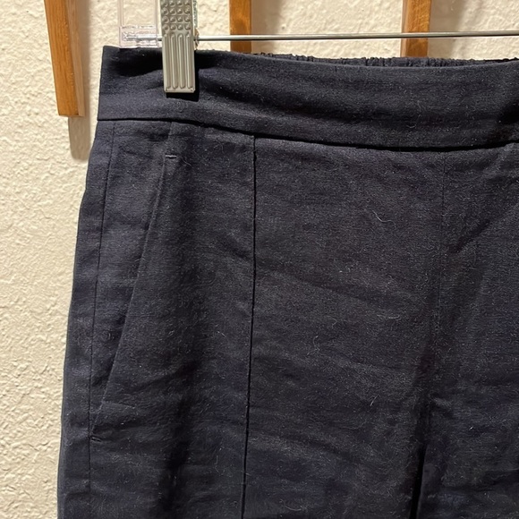 Vince Linen-Blend Tapered Pull-On Pant, Marina - XS - Picture 7 of 12